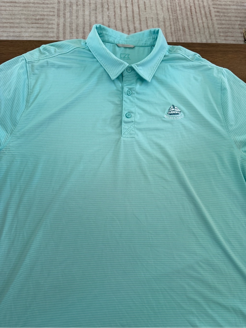 Men’s XL cutter & buck blue miles grant polo